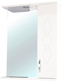 Зеркало-шкаф с подсветкой Bellezza Элеганс 50см правый бежевый 00000005194